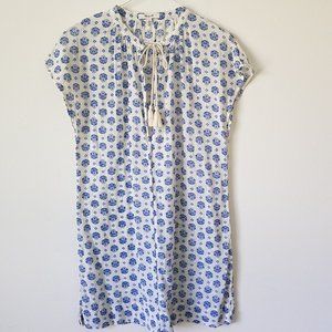 100% coton Madewell blue white bikini coverup